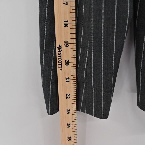 HIPCHIK COUTURE Blazer Womens Sz 8 Gray Pinstripe Rhinestone Butterfly Retro Y2K - Picture 12 of 13